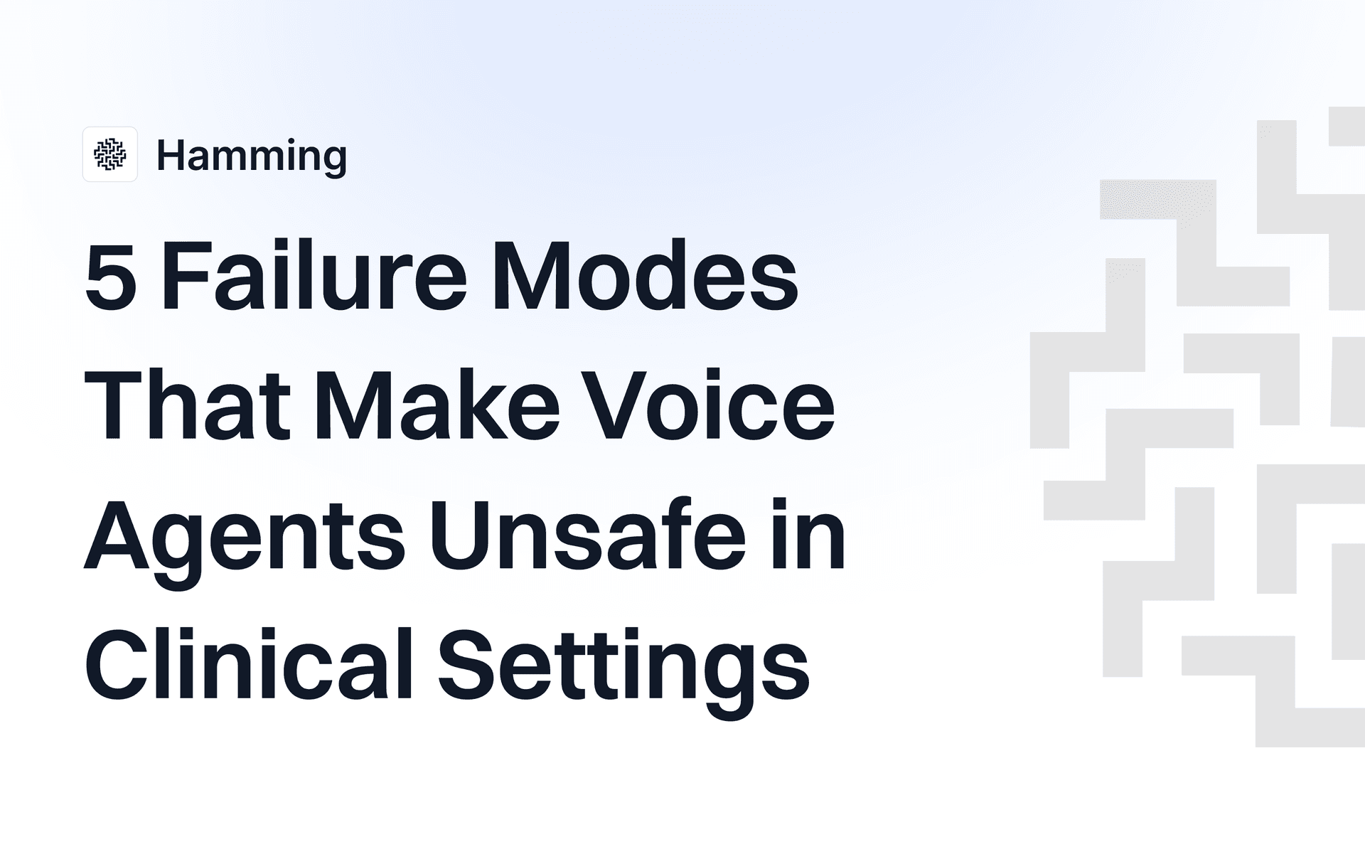 5 Failure Modes That Make Voice Agents Unsafe in Clinical Settings