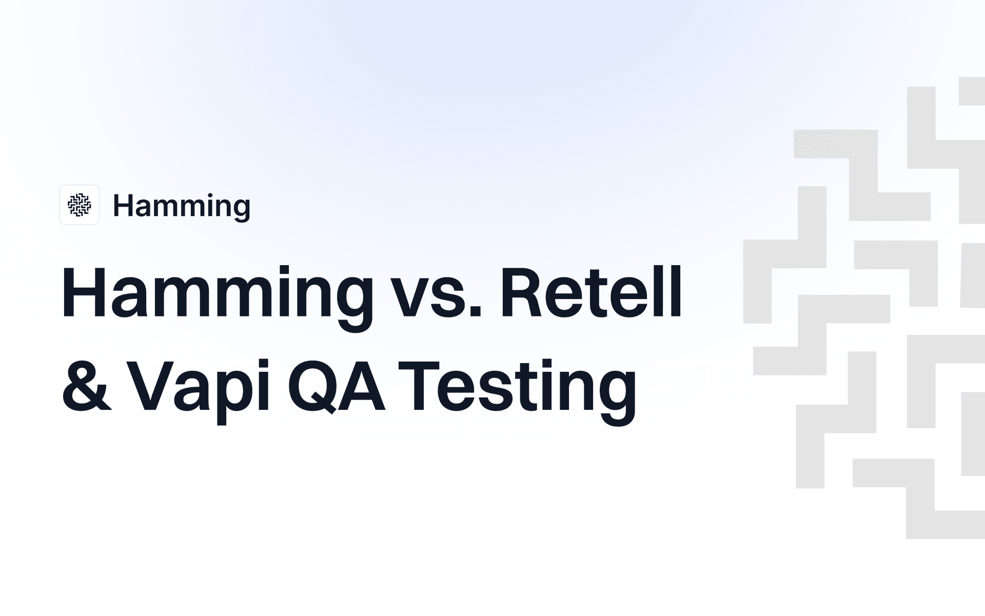 Hamming vs. Retell & Vapi QA Testing: Why platform QA isn't enough