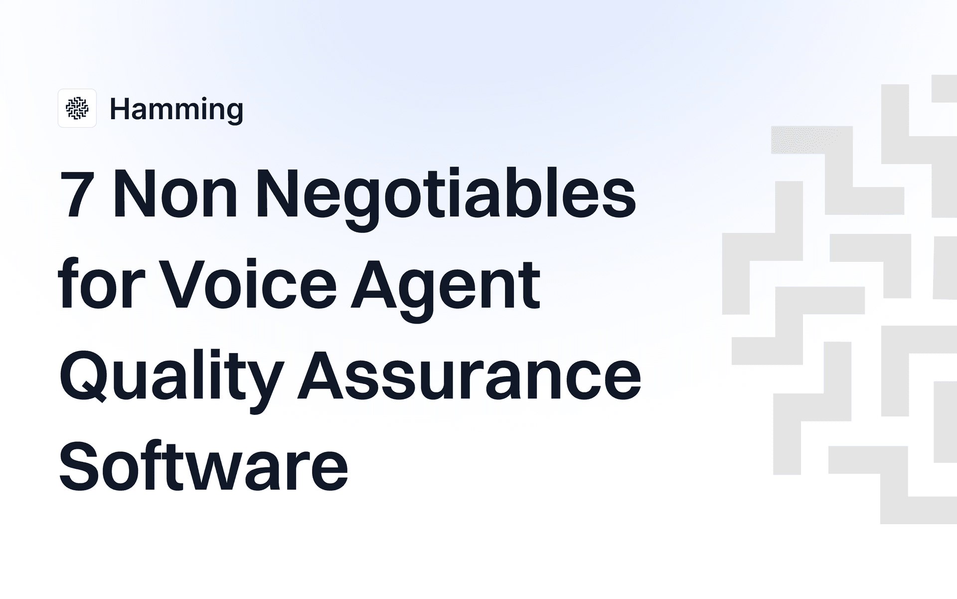 7 Non-Negotiables for Voice Agent Quality Assurance Software