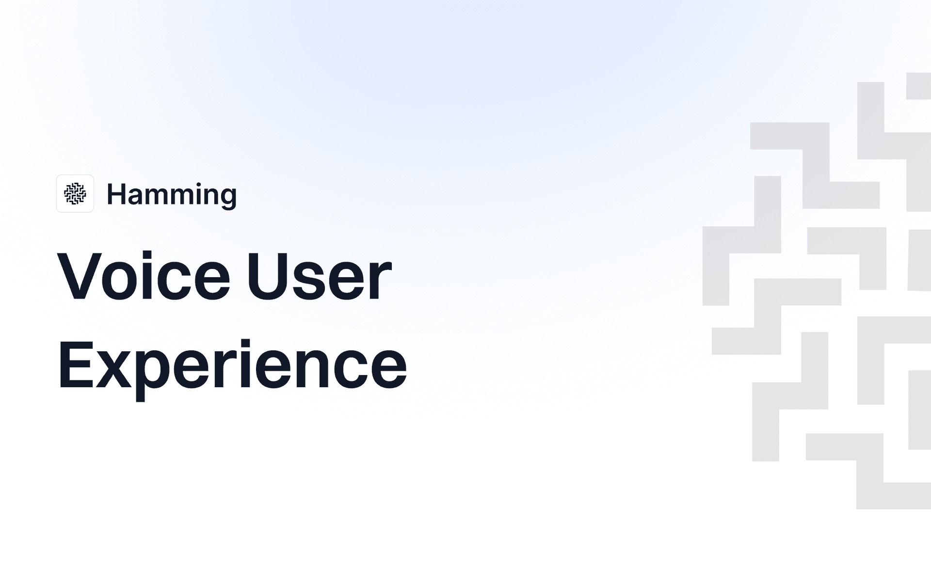 Voice User Experience